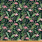 Loussiesd Flamingo Möbelstoff Meterware Tropischer Palmenblatt Dekorationsstoff für Polster und Heimwerkerprojekte Hawaii Blattzweige Botanischer wasserfester Outdoor Stoff 460x160cm Grün Rosa