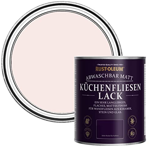 Rust-Oleum Pink water resistant Kitchen Tile Paint in Matt Finish - China Rose 750ml