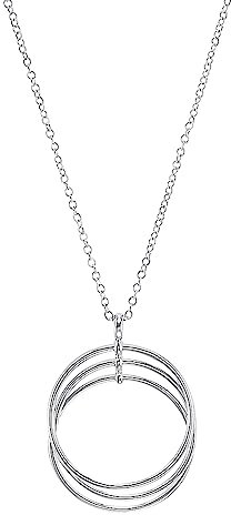 s.Oliver 2034351 Damen Collier Ringe Sterling-Silber 925 Silber 45 cm