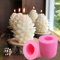 3D Tannenzapfen-Kerzenform Weihnachten Silikon-Kerzenform Bienenwachs-Tannenzapfen-Kerzenform für Fondant, Gum Paste, Schokolade