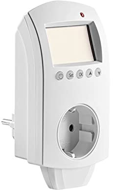 ULCANO Universal programmierbarer Steckdosenthermostat, hohe Präzision, dimmbar