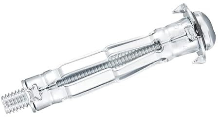 FOREVTL 15 tacos de metal acrobat M6 x 52 mm galvanizados para anclaje pared, fijación en placas de yeso