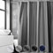 REDKEY Duschvorhang 180x180 cm, Anti-schimmel Badvorhang, Waschbar Schnelltrocknend Wasserabweisend PVC Textil, Antibakteriell Badewanne Vorhang mit 12 Haken für Bad Dusche, Dunkelgrau