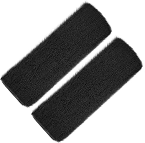 Aomig 2 Stück Gurtpolster, Premium Gurtschoner Kinder Auto Schulterschutz, Auto Gurt Polster Nackenstütze für Kinder und Erwachsene, Polsterung Gurtschutz für Reise Mehr Komfort auf Reise (C-Schwarz)