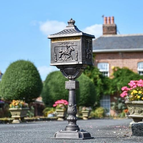 Antique Bronze Freestanding Huntingdon Post Box