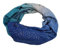 QUEEN HELENA Warmer Winterschal mit Strass Damen SC22-4 blau, Einheitsgröße
