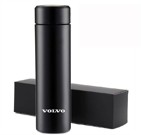KIPPOT Auto Thermo Becher, Doppelwand, Vakuumisolationsdesign, Tragbar, Isoliert, Reisebecher, Für Volvo XC60 S40 S60 S80 S90 XC40 XC70 C30 C70 XC90 V40 V60