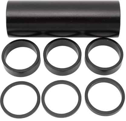 Alomejor Fahrrad-Headset-Abstandshalter aus Aluminiumlegierung, 7 Stück 28,6 Mm Vorderradgabel-Unterlegscheiben für Mehrere Anwendungen