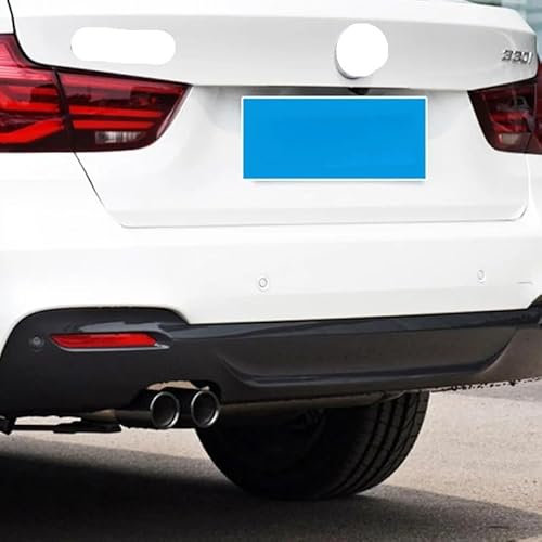 Auspuffblende,Auspuff Endrohr Edelstahl-Auto-Auspuffrohr-Schalldämpfer-Spitzenrohrabdeckungen Passend for BMW E90 E91 E92 E93 325 F30 F35 118d 320i 320 316i 328i(Color:2 pieces-01)