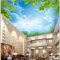 MIXUEXUNLU Papier peint mural 3d, grandes branches de ciel de rêve, feuilles, colombe blanche, plafond, salon, zénith