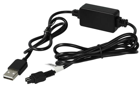 vhbw USB-Ladekabel kompatibel mit Sony DCR- HC18, HC18E, HC19, HC19E, HC21E, HC17E, HC21, HC20, HC20E Kamera, Videokamera, Camcorder Schwarz