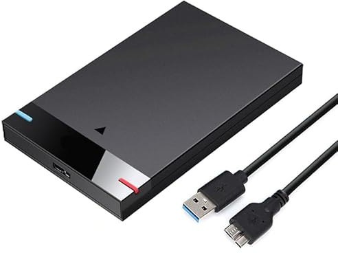 HWAYO Externe Festplatte, 6,3 cm (2,5 Zoll), 500 GB, ultradünn, tragbar, USB 3.0, HDD-Speicher für PC, Desktop, Laptop, MacBook, Chromebook, Xbox One