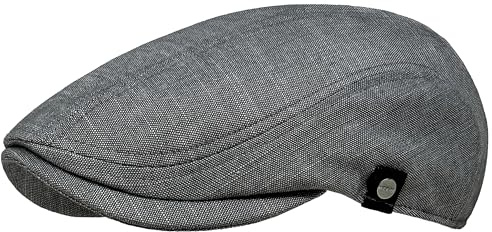 WEROR Schiebermütze Herren Schirmmütze Herrenmütze Newsboy Flat Cap Mütze | Klassische Mütze, Retro, Gatsby, Bakerboy Cap, Flache Kappe, Metalllogo, für Sommer und Winter
