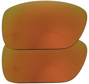 IMYTPFT Lot de 2 verres polarisés Oakleys Turbine Rouge, Rouge, Taille unique