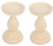 Zerodeko Set Di 2 Candelieri in Legno Elegante Decorazione Per Natale Feste Di Matrimonio Casa E Ufficio