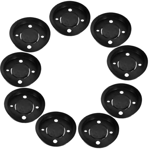 10 Stück Pumpendichtungsbecher aus Gummi für Handpumpe Schwarz | Ersatz für Cup Leder, Glatte Oberfläche, Passend für Wasserpumpen und Wasserbehälter