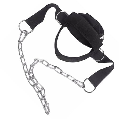 QUXVUIS Hochleistungs D Ringe, verstellbarer Sport Halsgurt für effizientes Training, robuster und langlebiger Fitness Kopfgurt