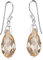 Materia Pendel Ohrhänger Tropfen 925 Silber mit Kristallen Apricot facettiert SO-374-Apricot