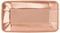 Foil Rose Gold Rectangular Paper Appetiser Plates, Pack of 8