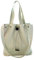 Kronya® | Elegante Tragetasche aus Stoff | Clutch Damen Damenhandtasche Damentasche Handtasche Henkeltasche Rucksack Schulrucksack Schultasche Schultertasche Shopper Tasche Umhängetasche (Beige)