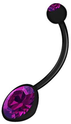 KJM FASHION 1 Stk Flexibel Bauchnabel 1,6 mm 14 g Piercing Schmuck