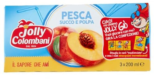 Jolly Colombani Succo di Frutta alla Pesca - 220ml x 24