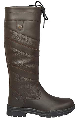 Bow & Arrow B&A Caitlan Country Boots | Ladies Womens Easy Stretch Waterproof Winter Amberley Fashion | Equestrian Long Riding Boots Yard Muck Leather