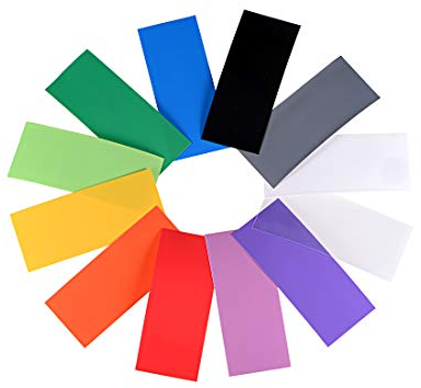 sourcing map Kit di avvolgimento per batteria, 240 pezzi, larghezza piatta 29,5 mm, 72 mm, guaina termorestringente in PVC per pacco batteria 18650, 12 colori