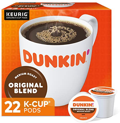 Dunkin' Original Blend Medium Roast Coffee, 22 K-Cup Pods
