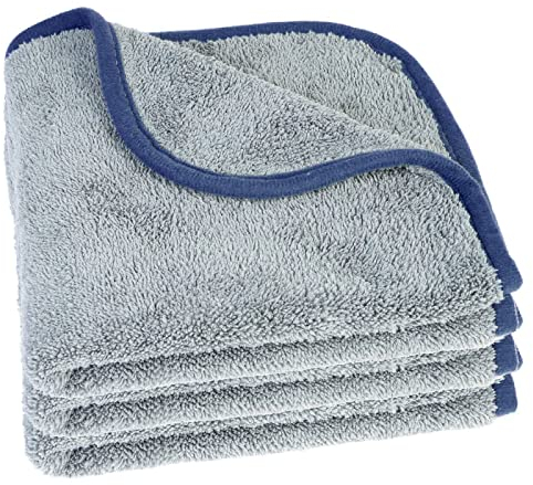 Mikrofasertuch 3er-Pack, 40 x 40cm | Geeignet für Auto, Motorrad, Boot etc. I Extrem saugstarke, weiche Mikrofasertücher I Ideal für Autolack, Scheiben und Innenraumpflege I Fussel- & silikonfrei