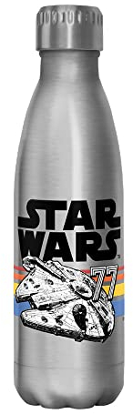 Star Wars Vintage Falcon Stripes Edelstahl-Wasserflasche, 482 ml, mehrfarbig
