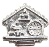 Armbanduhr A Kuckucksuhr: Brosche Von Jacke aus Silber 925 - Pins - Uhrmacher - Uhren