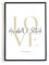 Jahrestag Poster Personalisiert - Paar Bild als personalisiertes Geschenk zur Hochzeit, Verlobung, Valentinstag, Geburtstag, Weihnachten – Größe und Rahmen optional (LOVE verspielt)