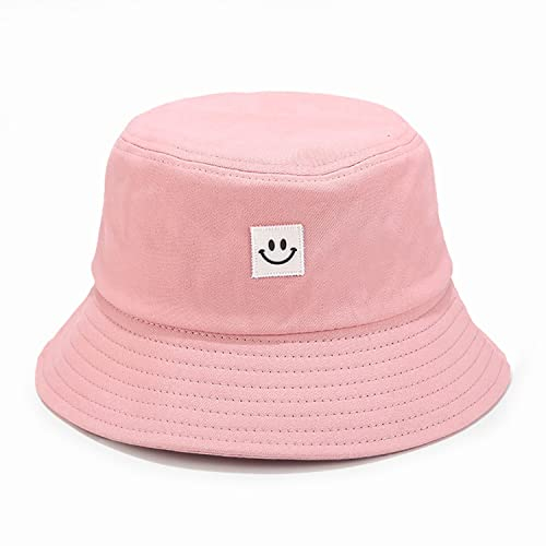 Voarge Chapeaux De Pêcheur Pliable Bucket Hat, Pliable Chapeaux, pour Hommes Femmes Pêche Unisexe Casquette de Plage Extérieure 56-58cm, Rosé, 56/58 cm