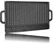 Grillschweine Grillplatte Gusseisen - Griddle 50x23 cm - doppelseitig verwendbare Wendegrillplatte - gerillte und glatte Seite - Holzkohle-, Gas- und Elektrogrill