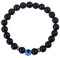 FFWTPY Evil Eye Armband für Damen Herren Böser Blick Naturstein Perlenarmband Vulkanstein Tigerauge Armkette Geschenk für Familie Freunde Geburtstag Weihnachtssegen Festivalgeschenk