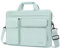 MOSISO Bolso Bandolera Portátil, 13-13,3 Pulgadas Maletín, Compatible con MacBook Pro 14 M4 M3 M2 M1 con 2 Bolsillos Elevados&1 Solapa&1 Bolsillo Horizontal&Asa&Cinturón,Menta Verde
