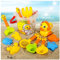 Juguetes de Playa para Niños, 14 Piezas Juego de Juguetes de Arena para Playa con Moldes de Arena, Cubo, Palas, Regadera Juego de Juguetes de Arena para Niños