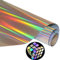 Regenbogen Plotterfolie Textil Holografische Plotterfolie Textil 25cm x 183cm Holografische Vinylfolie Plotter Folie Iron On für Cricut, Textilien Transferfolie zum Aufbügeln für DIY T-Shirt, Stoffe