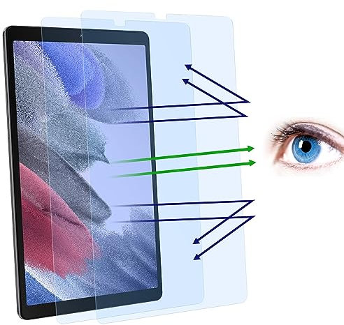 PYS Anti Blaulicht Schutzfolie für 8,7 Zoll Samsung Tab A7 Anti Glare Kratzfest Blaulichtblock um Augen zu Schutzen 2 Stück