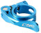 Bicycle Seat Post Clamp,31.8mm 34.9mm Mountain Bike Seatpost Clamp Adjustable Aluminium Alloy Bike Seat Tube Clamp Quick Release(blue,34.9mm)