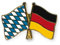 Generisch Freundschaftspin Bayern-Deutschland Flagge Fahne Anstecker Button Metall NEU Anstecknadel Schwarz Klassisch Metallstempel Kein Unisex 1 Count 12x15x9 mm