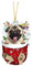 Weihnachtsbaum Katzen Anhänger 2D Acryl Weihnachts Deko Cartoon Acryl Weihnachten Hunde Dekorationen Weihnachtsanhänger Weihnachtsbaumschmuck Ornament Anhänger Funny Katze Auto Anhänger(A22,8cm)