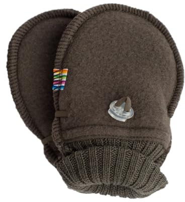 Joha Fäustlinge, 100% Wolle (Braun, 80)