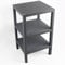 DIVCHI 3 Tier Side End Table Nightstand Coffee Tables Storage Bedside Office Living Room Bedroom Small Narrow Space Sofa Table (Grey)