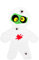 Boland 30983 - Pinata Mumie, 45 x 33 x 10 cm, Hängedeko, Dekoration für Geburtstag, Mottoparty und Karneval