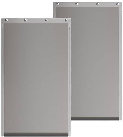 2PACK Medium Dog Door Replacement Flaps with Screws, Compatible with Petsafe Freedom PAC11-11038, Weather-Proof & Warp-Resistant, Dog and Cat Flap, 12 7/8'' × 8 1/8''