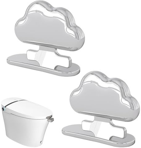 LearnLyrics Toilet Tabs for Seat, Toilet Seat Lift, Cloud Shape Toilet Seat Frame Lifting Tool - Adorable Toilet Seat Lift Handle, Application