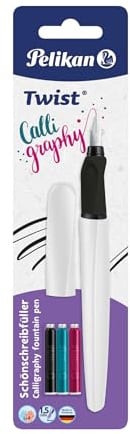 Pelikan Twist Calligraphy P457 1,5 Weiß+3TP/B