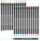 Koilox Fineliner Stifte Set, Spitze 0,4 mm Filzstift Stifte feiner Spitze zum Zeichnen und Schreiben von Skizzen, Journaling, Notizen, Comics, Malbuch Comics, Malbuch (24)